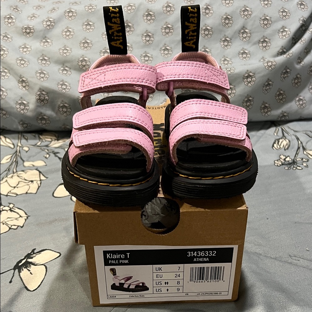 Dr. Martens Kids' Pale Pink Sandals